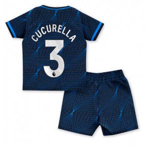 Chelsea Marc Cucurella #3 Gostujuci Dres za Dječji 2023-24 Kratak Rukavima (+ kratke hlače)